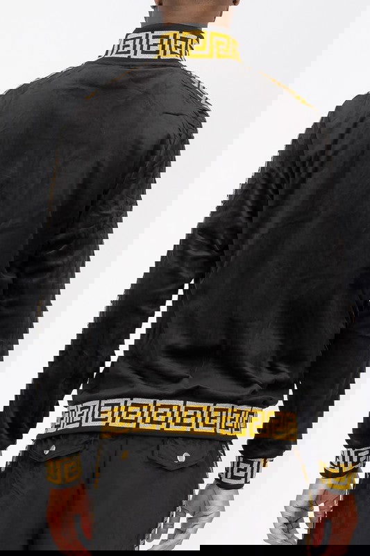 EM VELOUR TRACK JACKET - ShopEbonyMonique