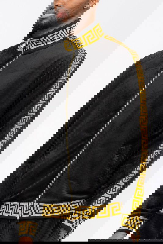 EM VELOUR TRACK JACKET - ShopEbonyMonique