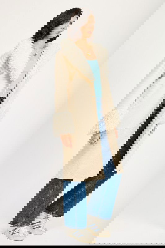 FAUX MID TRENCH COAT - ShopEbonyMonique