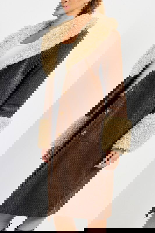 FAUX MID TRENCH COAT - ShopEbonyMonique