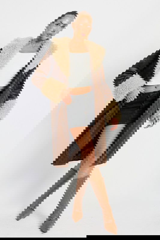 FAUX MID TRENCH COAT - ShopEbonyMonique