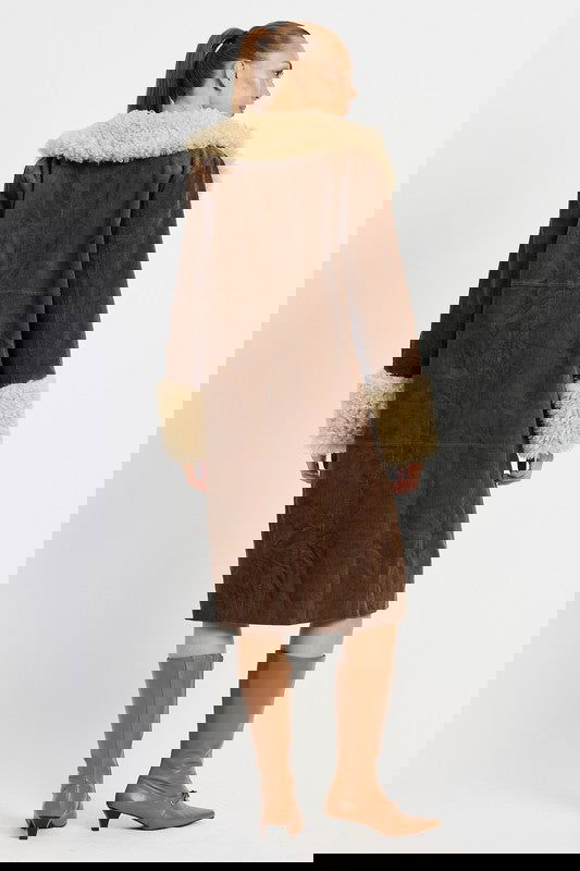 FAUX MID TRENCH COAT - ShopEbonyMonique