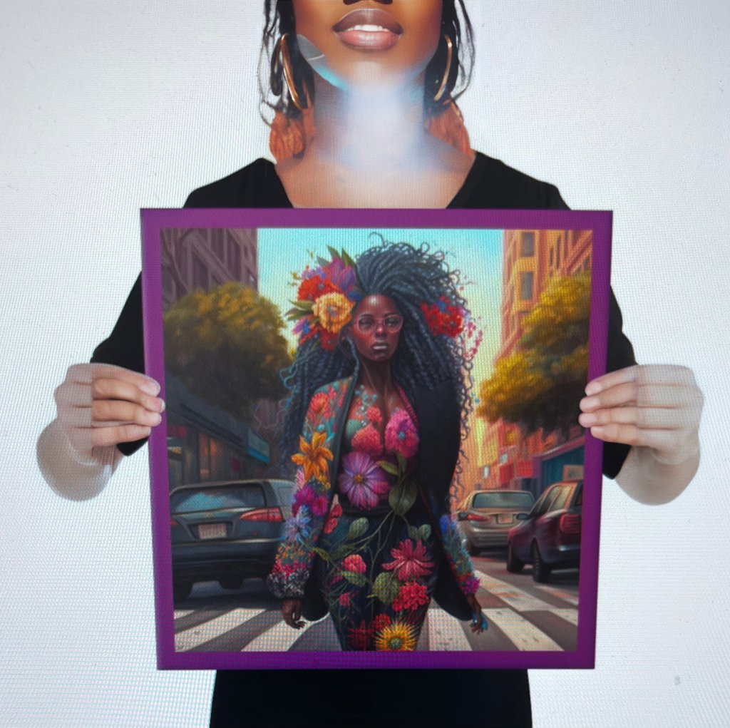 Floral Desire Street Canvas - ShopEbonyMonique