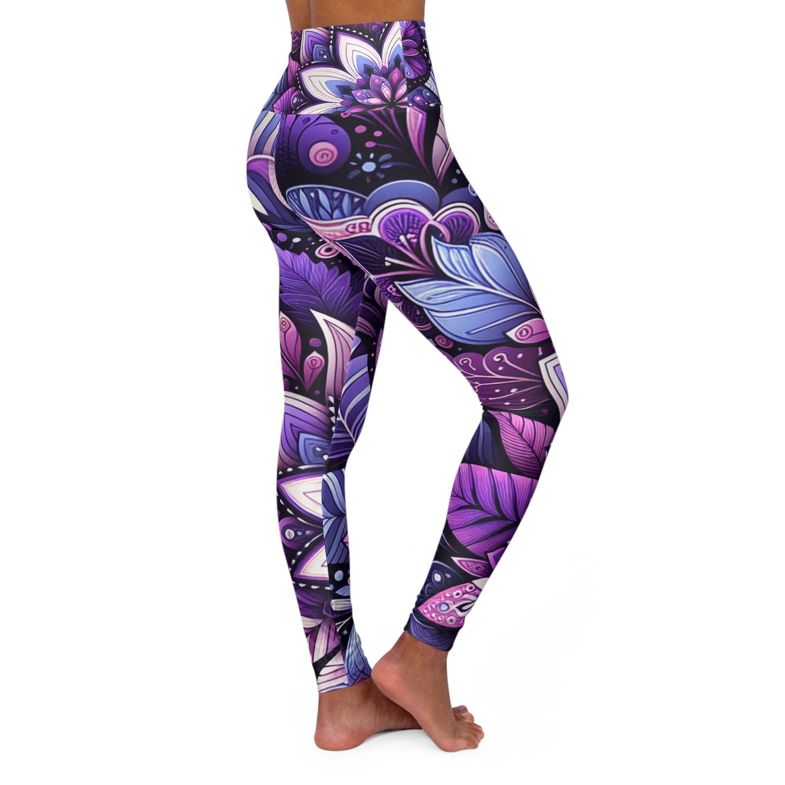 Garden Purple - Leggings - ShopEbonyMonique