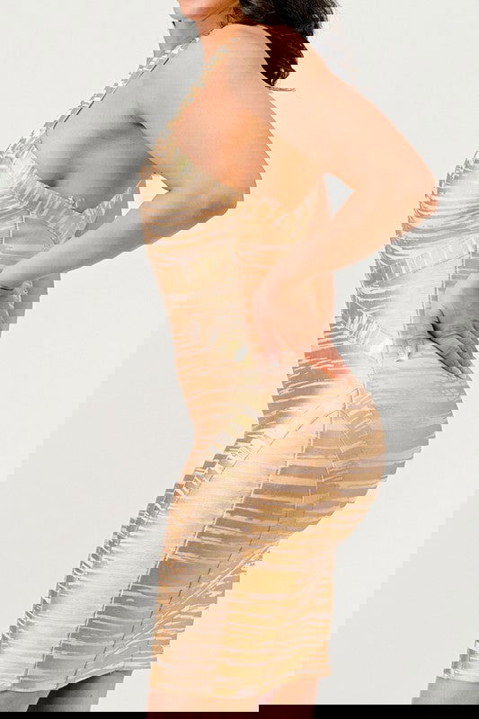 Gold Glamour Bandage Dress - ShopEbonyMonique