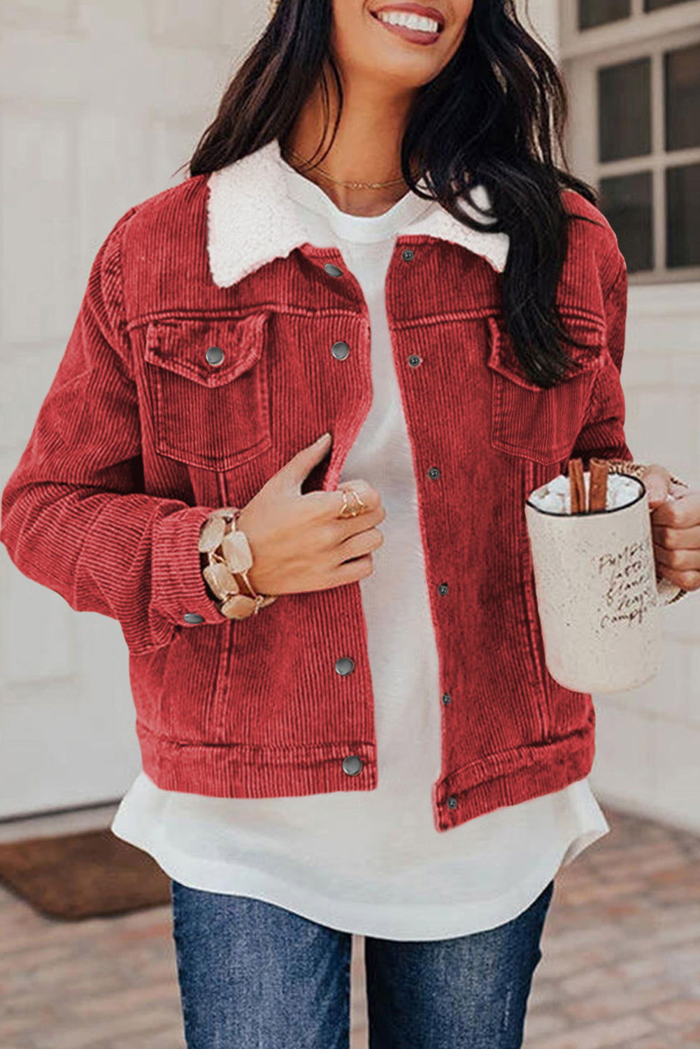 Gray Corduroy Jacket - ShopEbonyMonique