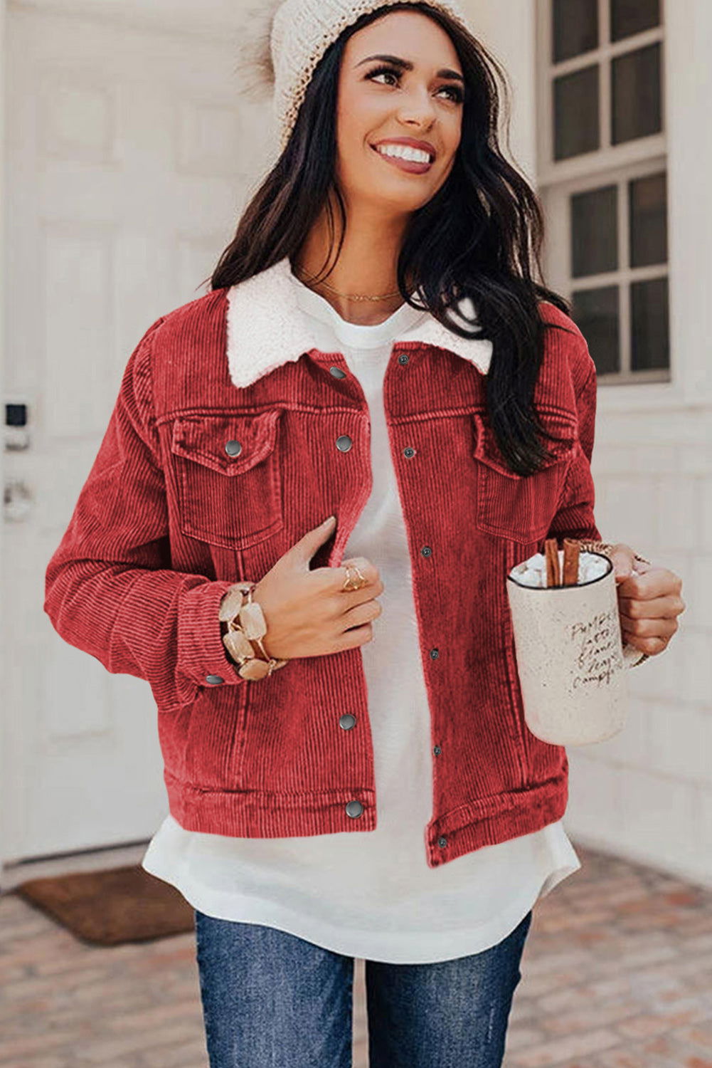 Gray Corduroy Jacket - ShopEbonyMonique