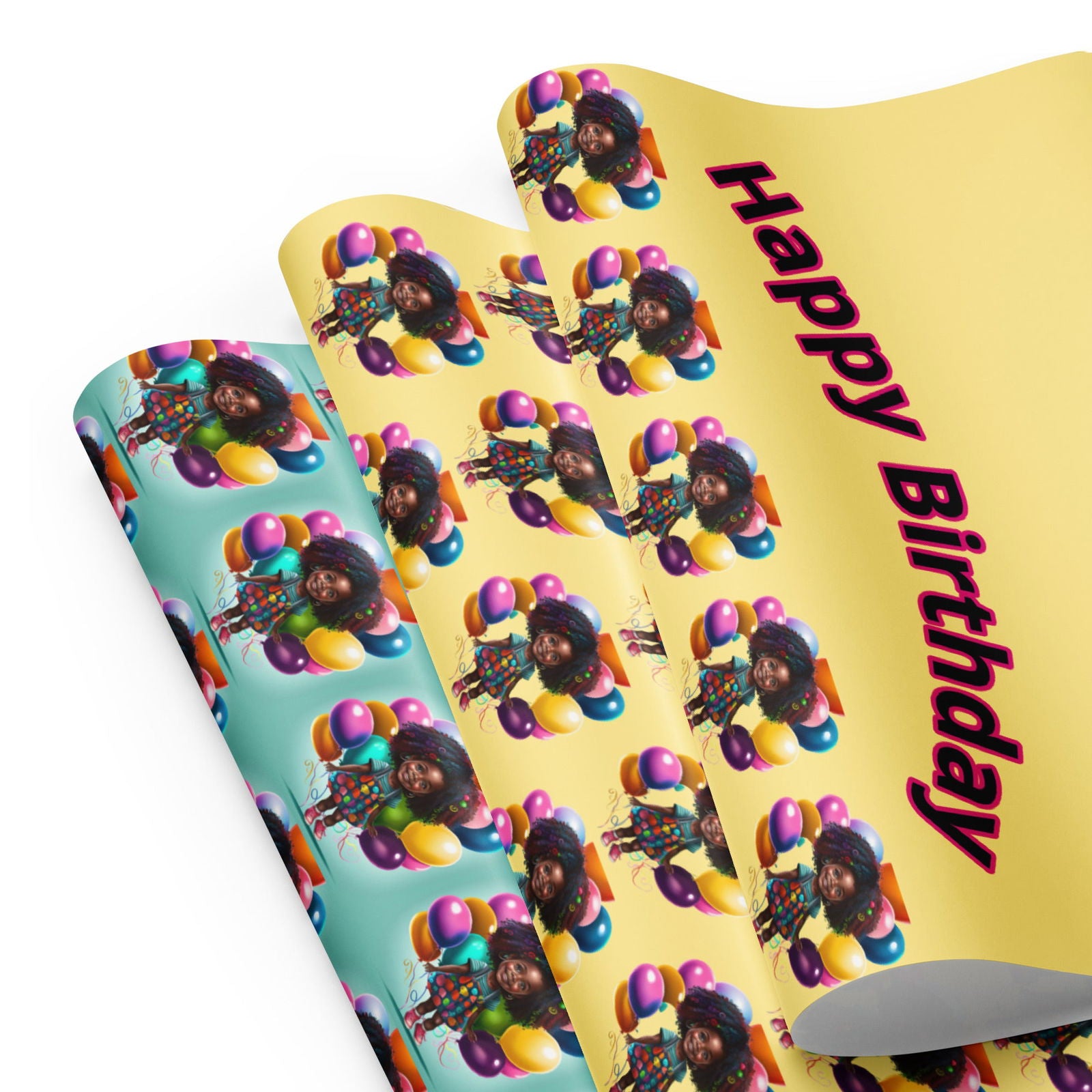 Happy Birthday Wrapping paper sheets - ShopEbonyMonique