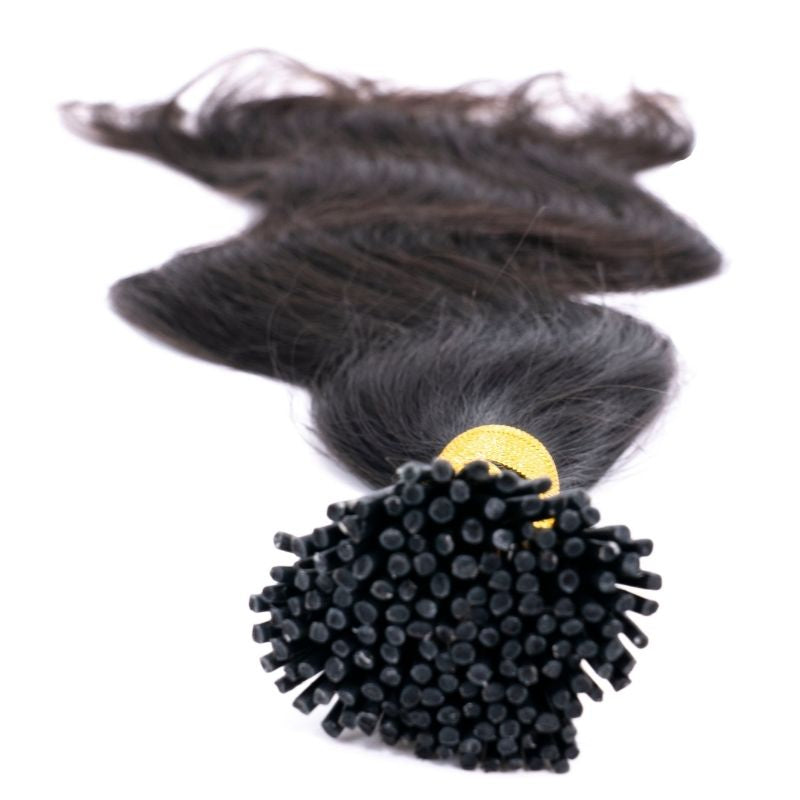 Indian Wavy Natural Black I-Tip - ShopEbonyMonique