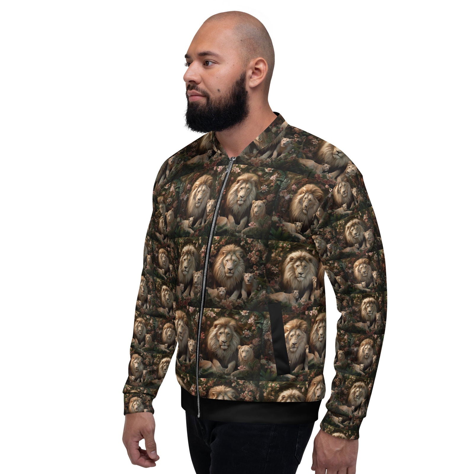 Lion Unisex Bomber Jacket - ShopEbonyMonique