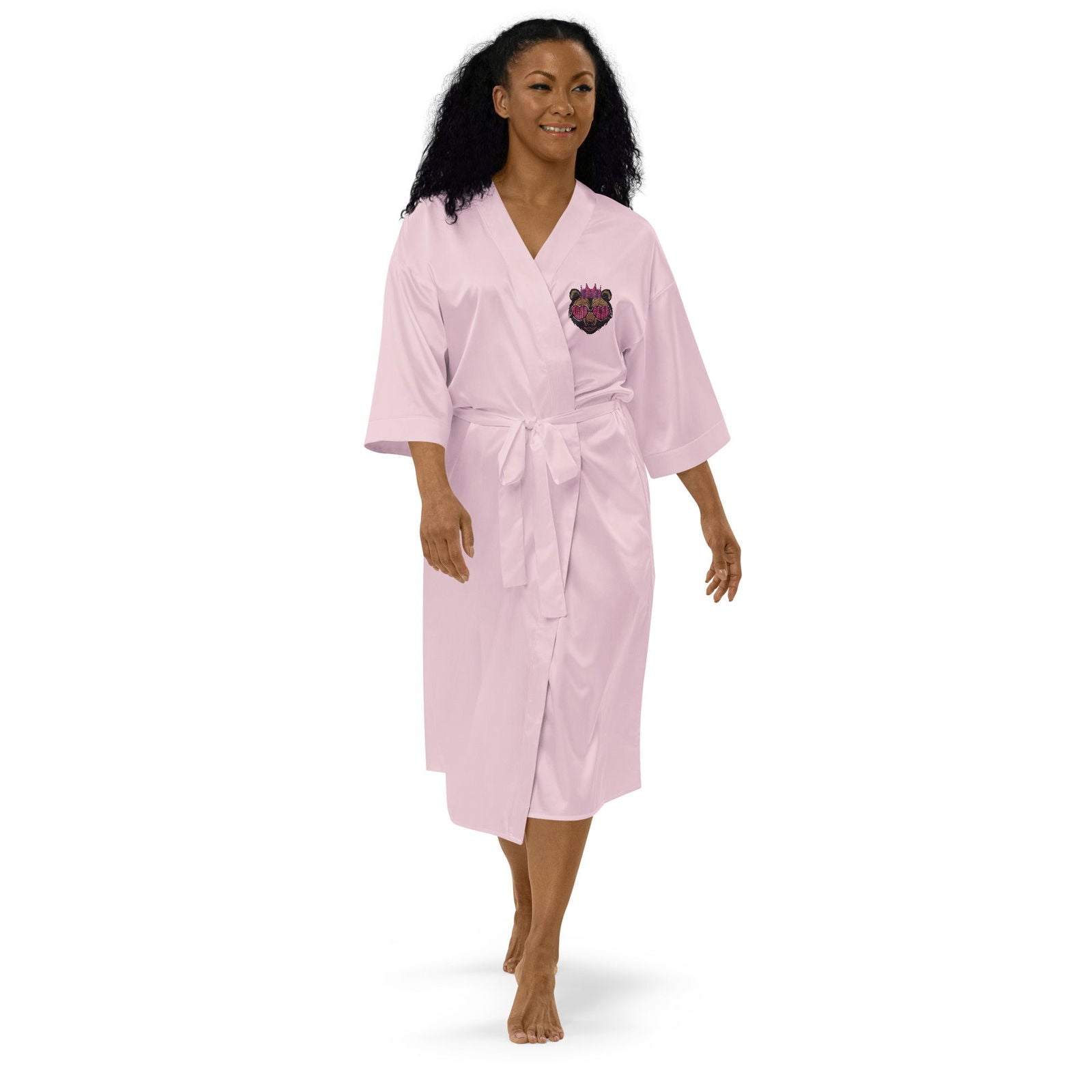 Mama Bear Satin robe - ShopEbonyMonique
