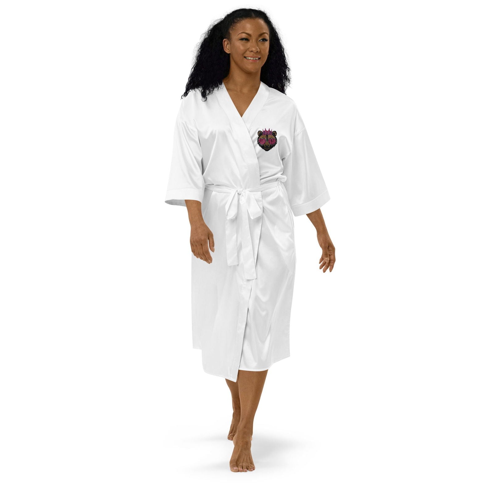 Mama Bear Satin robe - ShopEbonyMonique