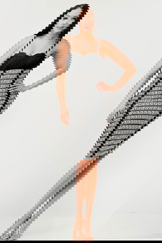 Maze Enigma Bodycon Dress - ShopEbonyMonique