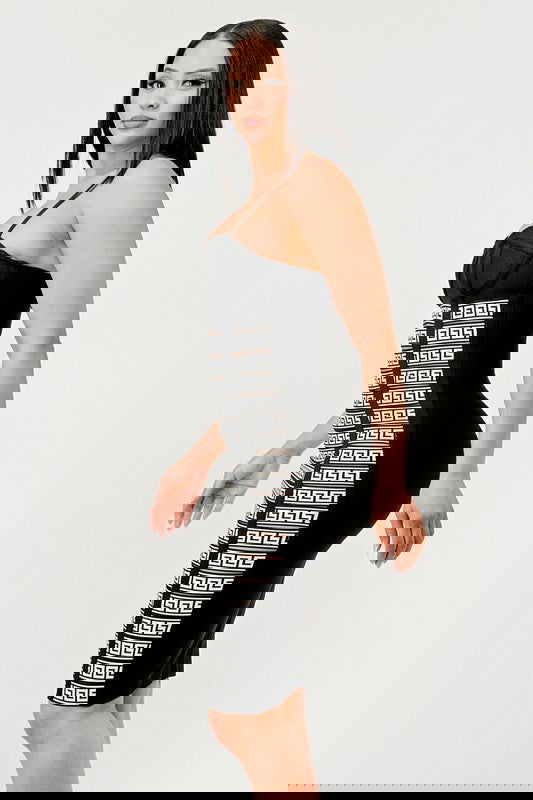 Maze Enigma Bodycon Dress - ShopEbonyMonique