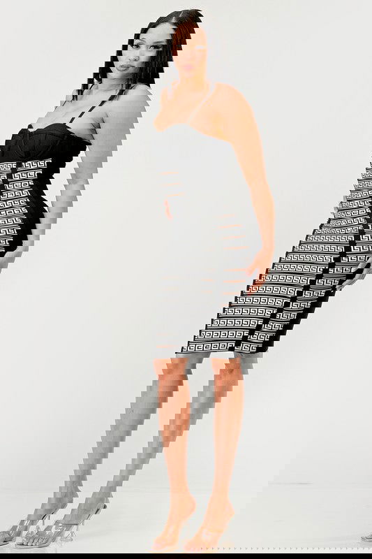 Maze Enigma Bodycon Dress - ShopEbonyMonique