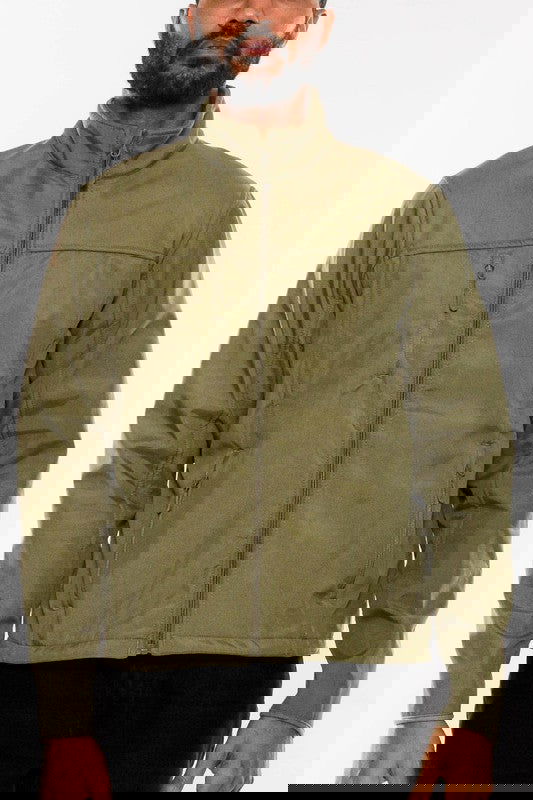 Mens Solid Soft Shell Storm Tech Jacket Coat - ShopEbonyMonique