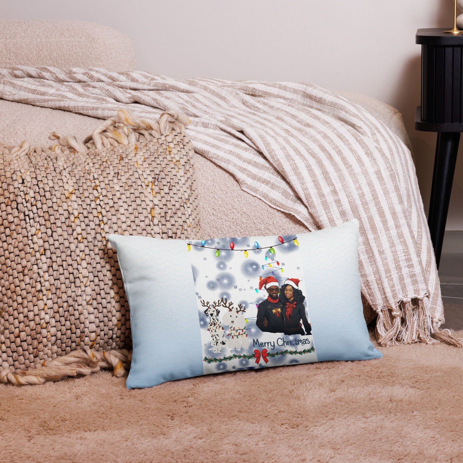 Merry Christmas Premium Pillow - ShopEbonyMonique