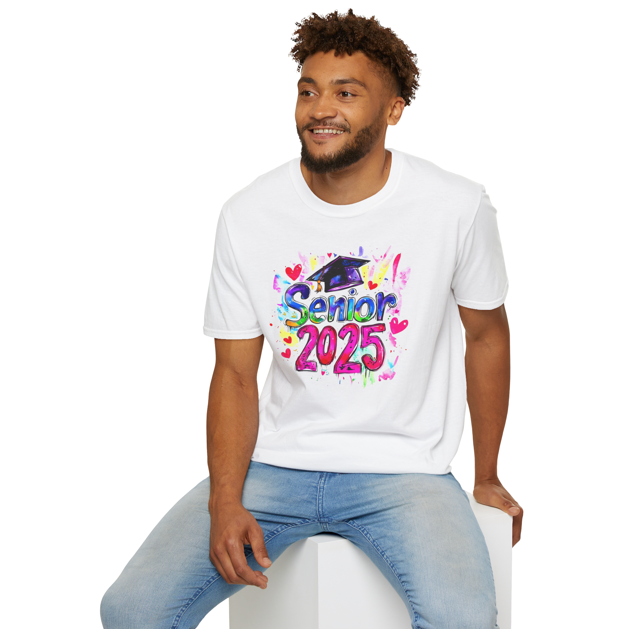 Senior 2025 Unisex Softstyle T-Shirt - Celebrate Graduation