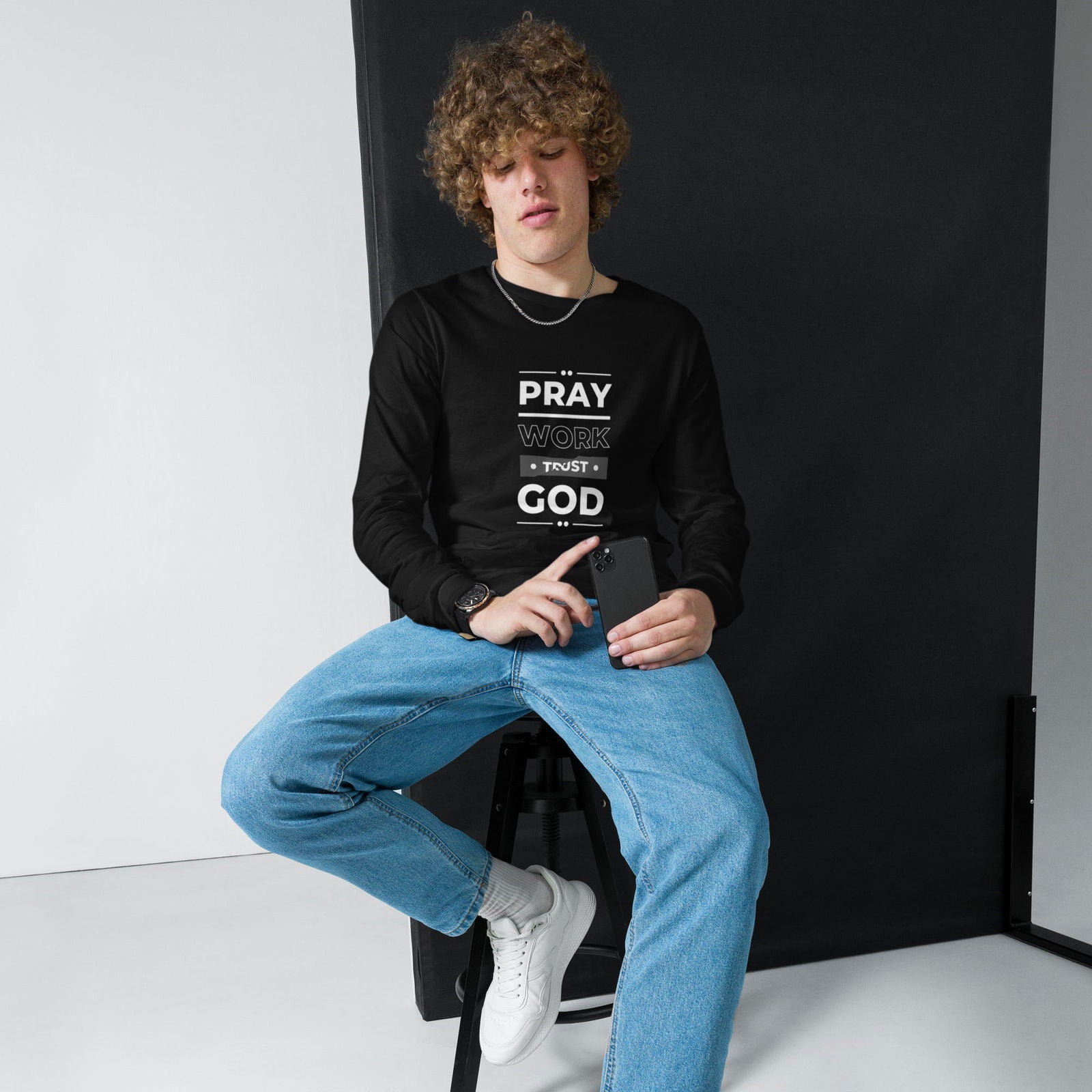 Pray Unisex Long Sleeve Tee - ShopEbonyMonique