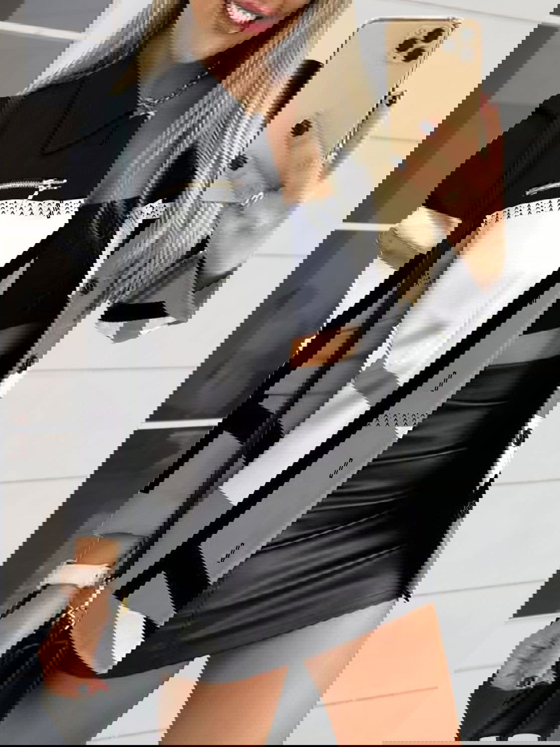 Printed Button Up Zip Detail Shacket - ShopEbonyMonique