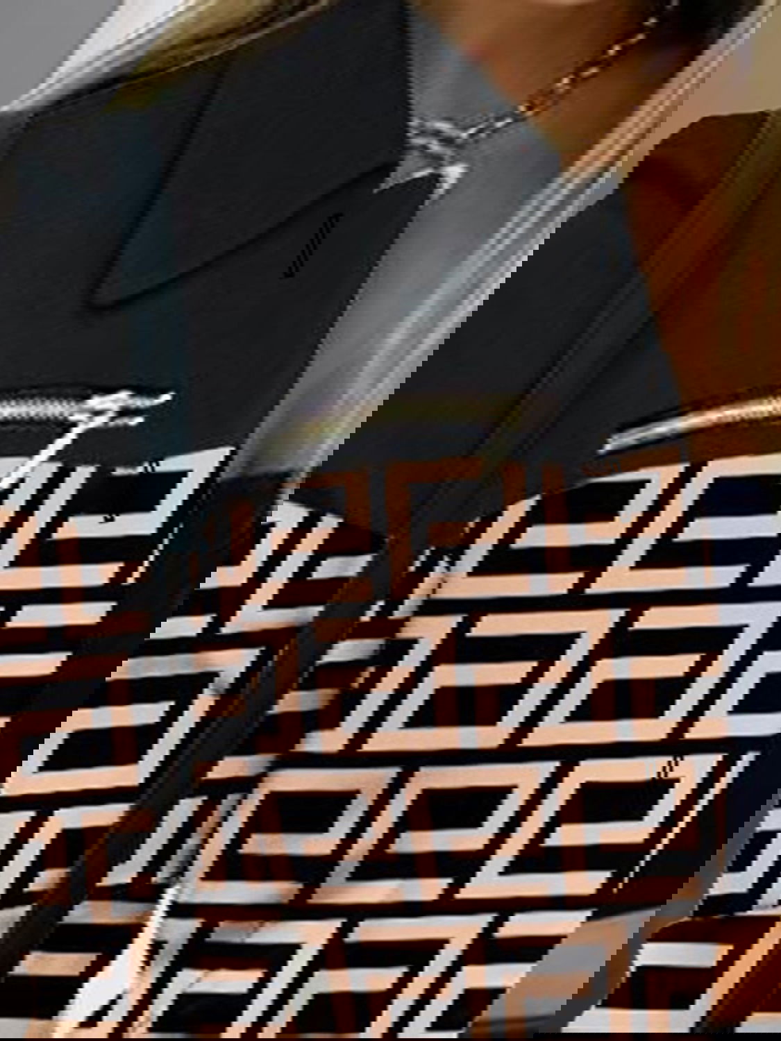 Printed Button Up Zip Detail Shacket - ShopEbonyMonique