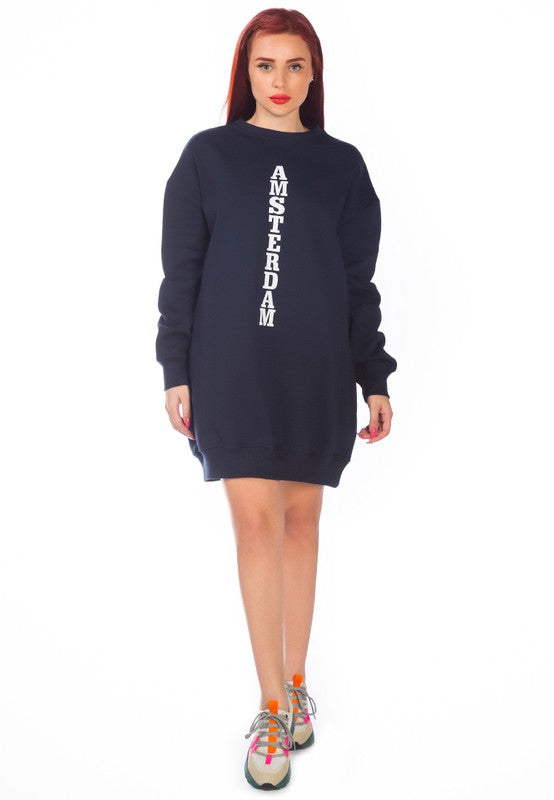 Printed Oversized Live-In Sweatshirt - ShopEbonyMonique