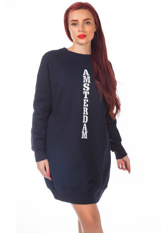 Printed Oversized Live-In Sweatshirt - ShopEbonyMonique