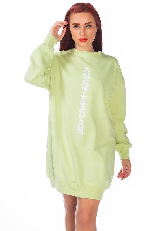 Printed Oversized Live-In Sweatshirt - ShopEbonyMonique