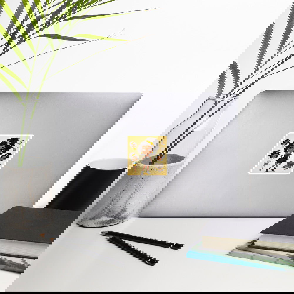 Puffy Girl Bubble-free stickers - ShopEbonyMonique