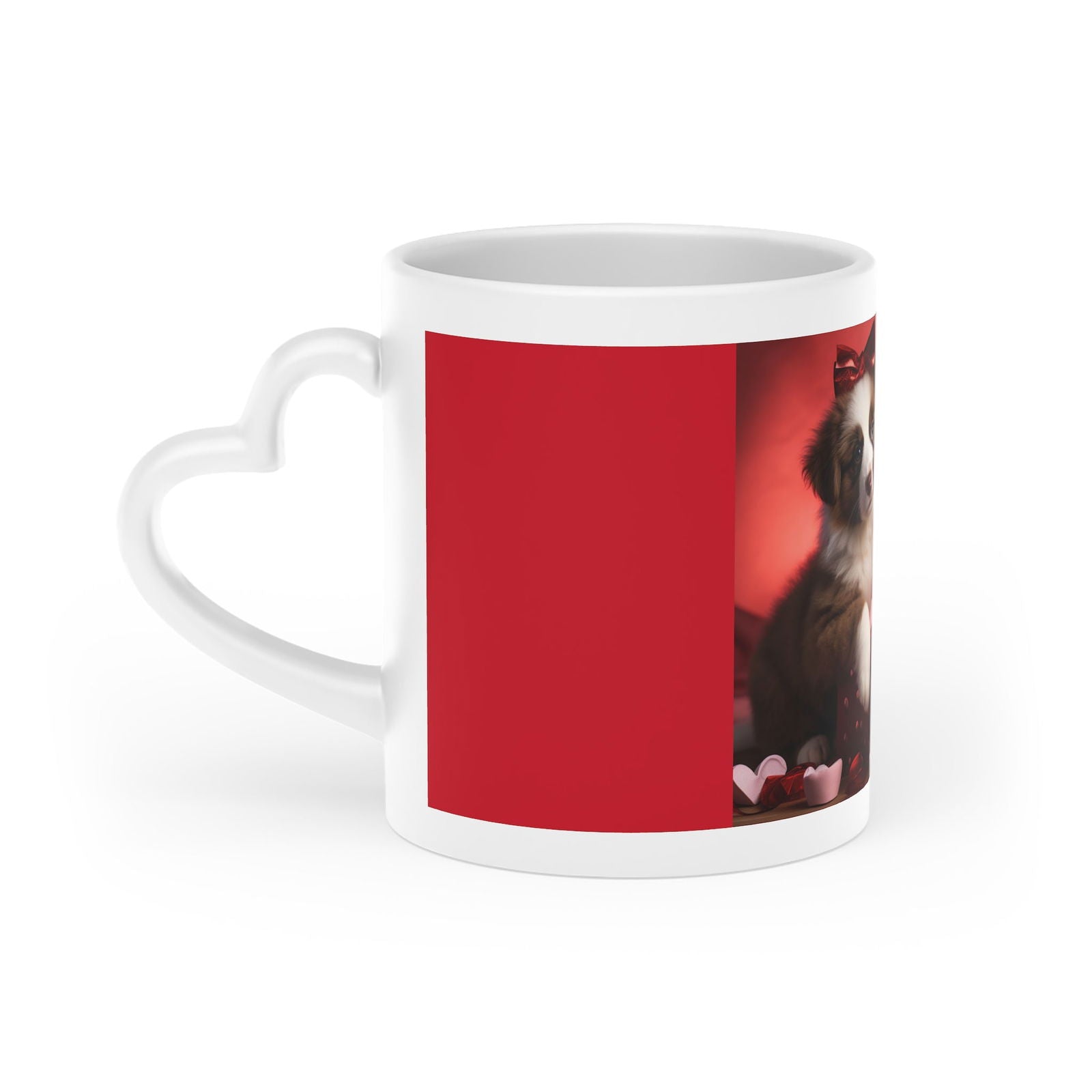Puppy Love Heart-Shaped Mug - ShopEbonyMonique