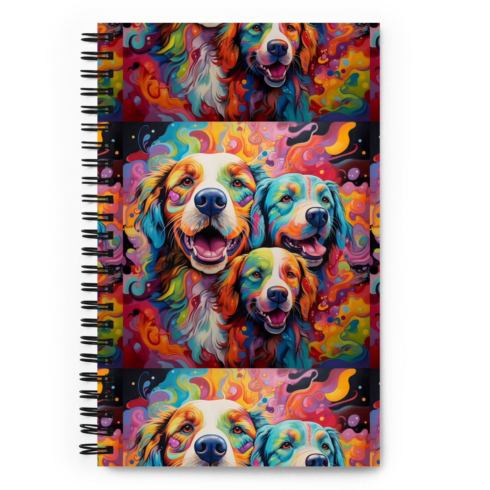 Rainbow Dog Spiral notebook - ShopEbonyMonique