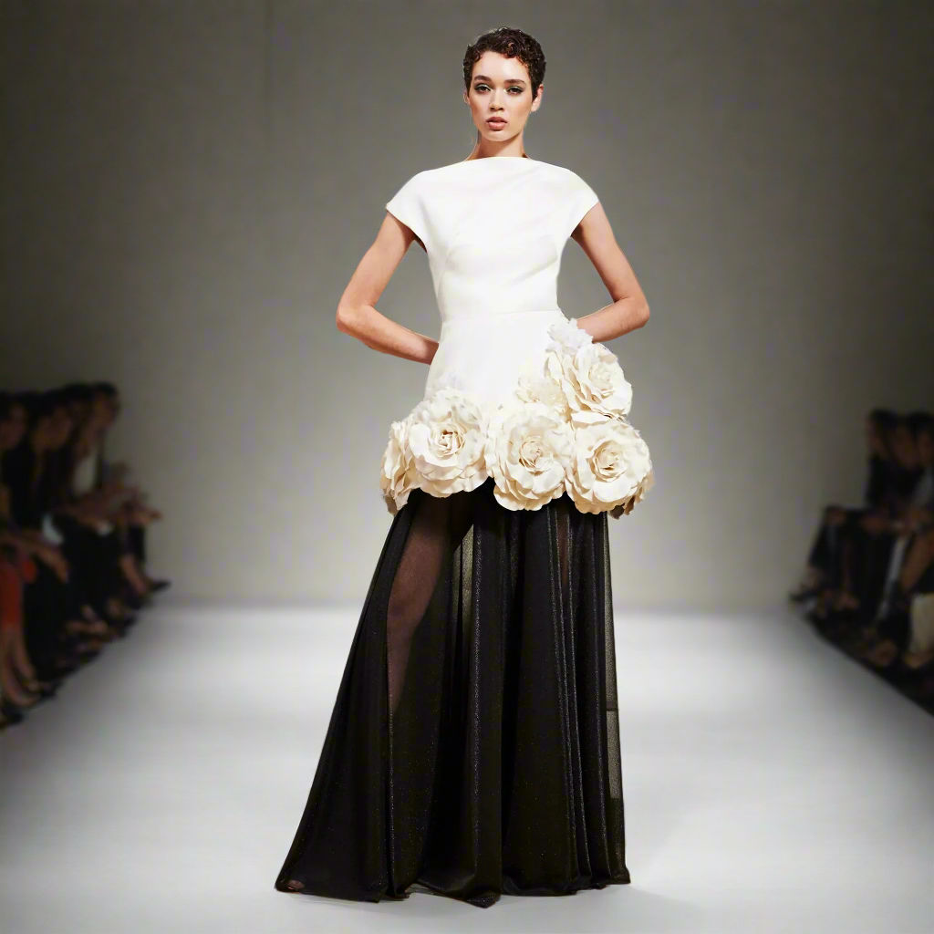 EM Floral 3D Flower Gown