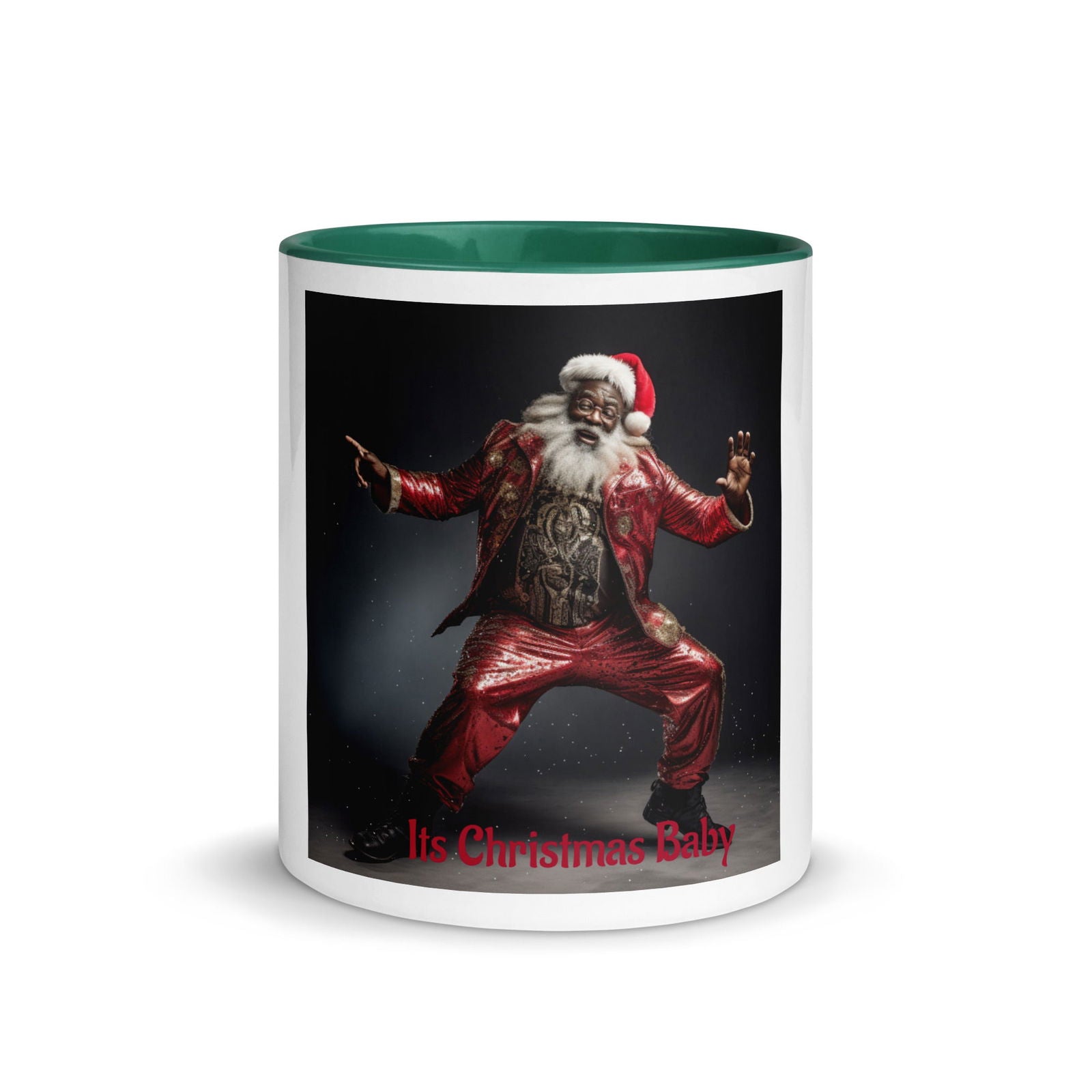 Santa Mug with Color Inside - ShopEbonyMonique