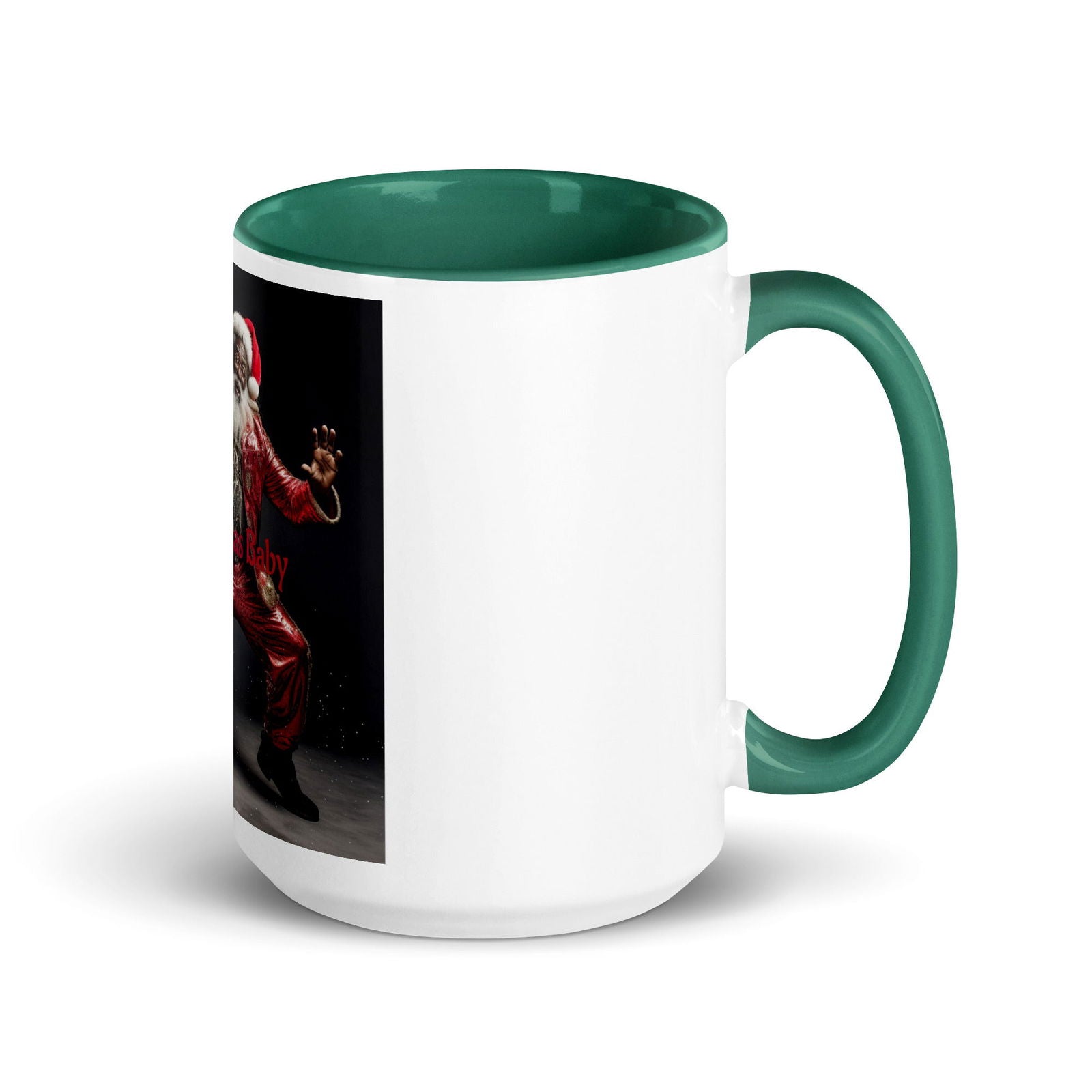 Santa Mug with Color Inside - ShopEbonyMonique