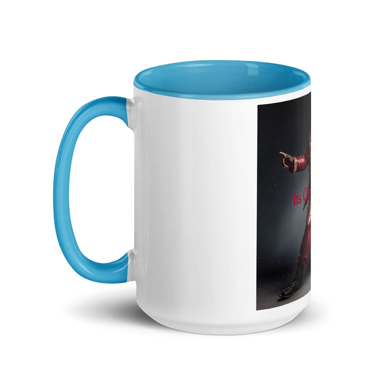 Santa Mug with Color Inside - ShopEbonyMonique