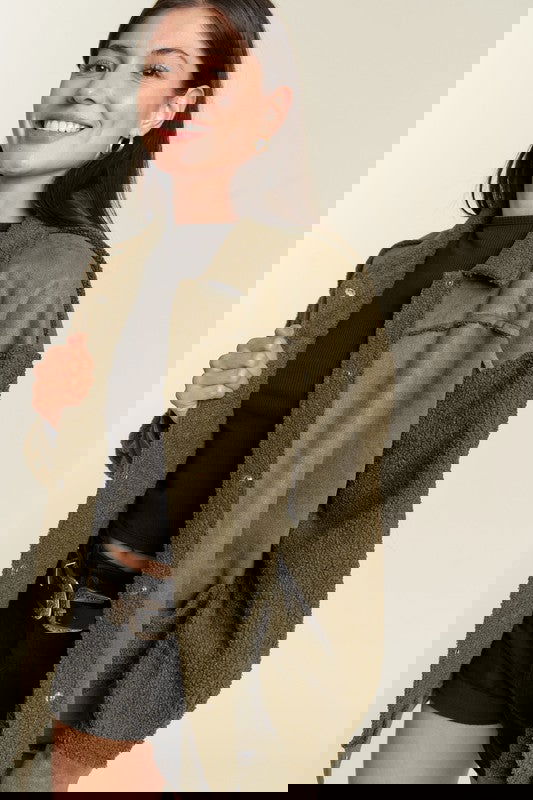 Sherpa Suede Jacket - ShopEbonyMonique