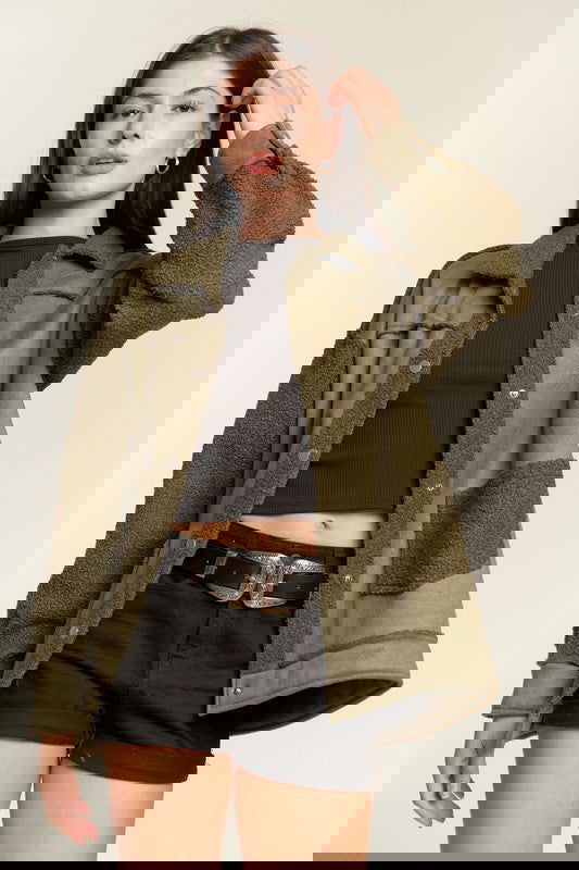 Sherpa Suede Jacket - ShopEbonyMonique