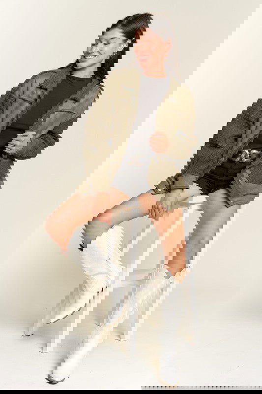 Sherpa Suede Jacket - ShopEbonyMonique