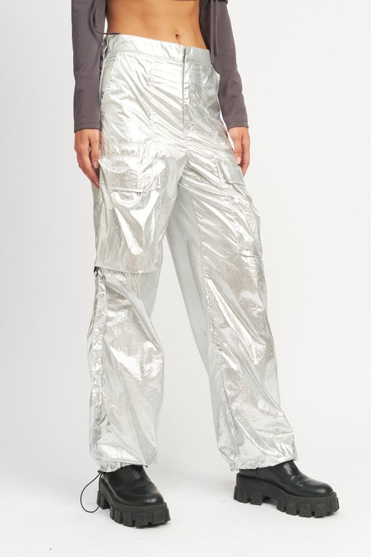 Silver Style Cargo Pants - ShopEbonyMonique