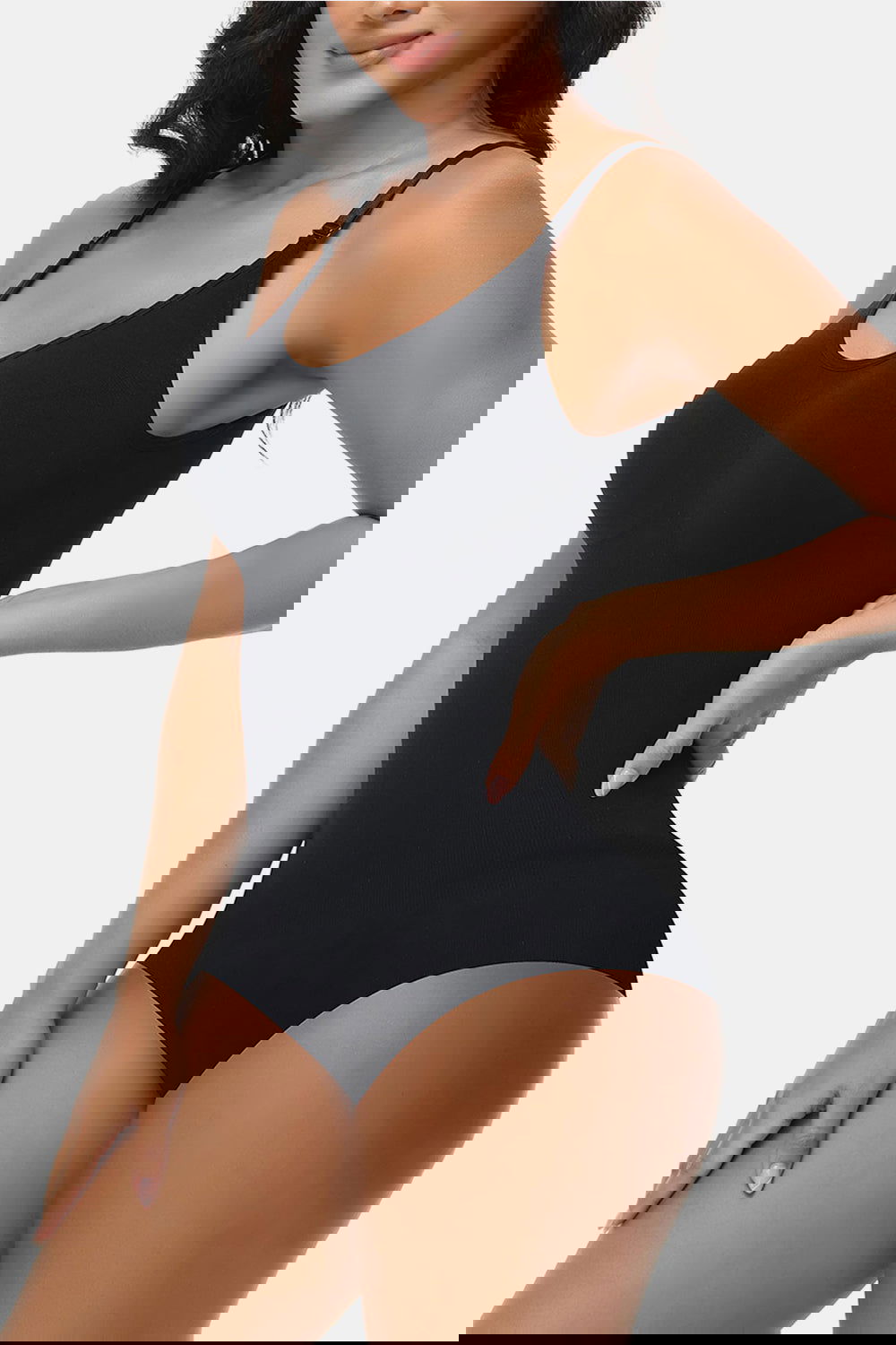 Spaghetti Strap Tummy Control Bodysuit - ShopEbonyMonique