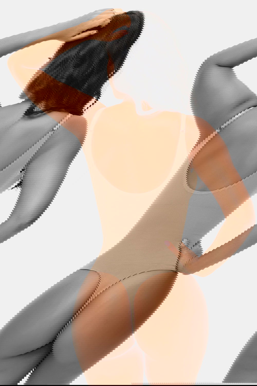 Spaghetti Strap Tummy Control Bodysuit - ShopEbonyMonique