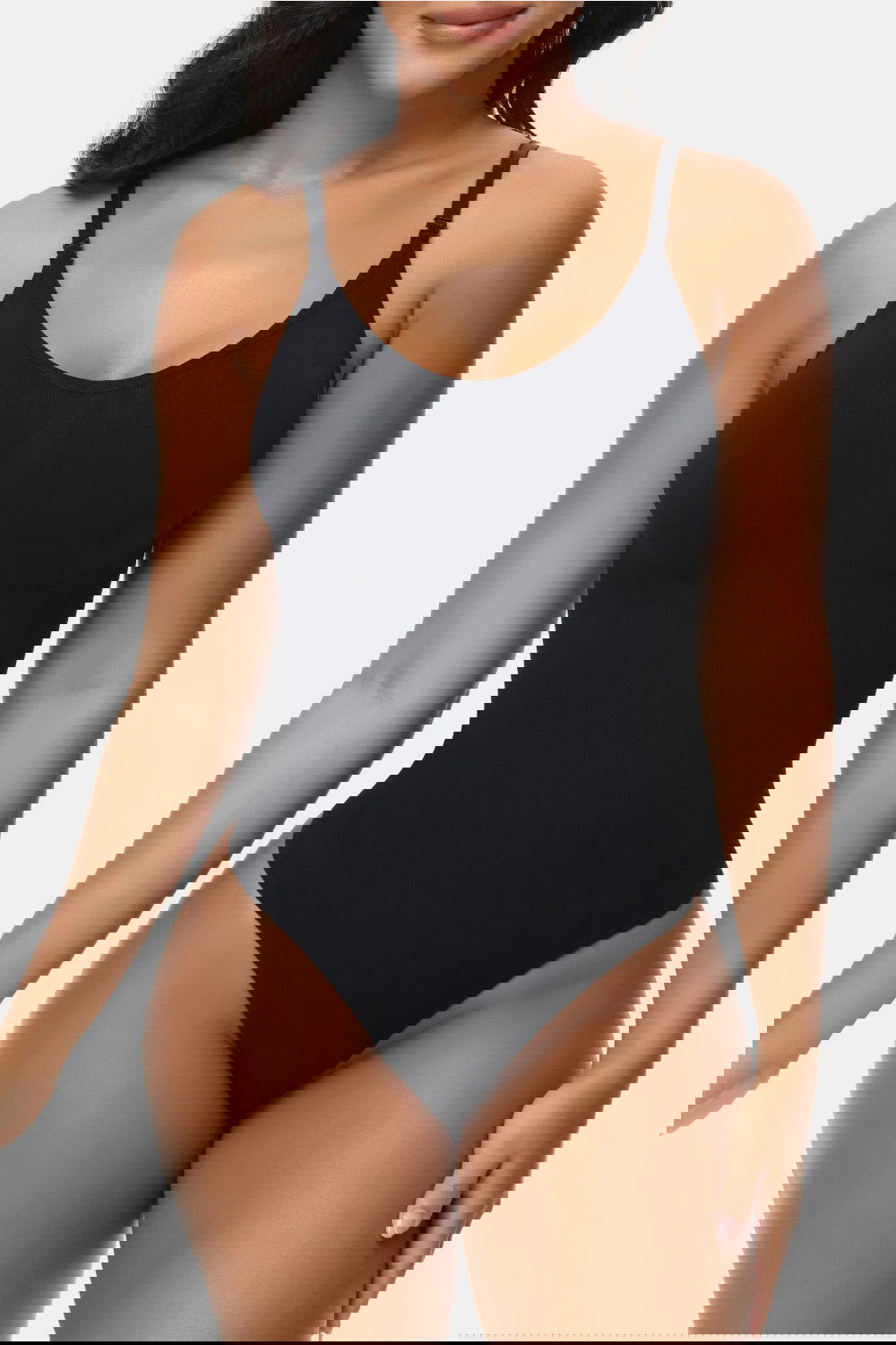 Spaghetti Strap Tummy Control Bodysuit - ShopEbonyMonique