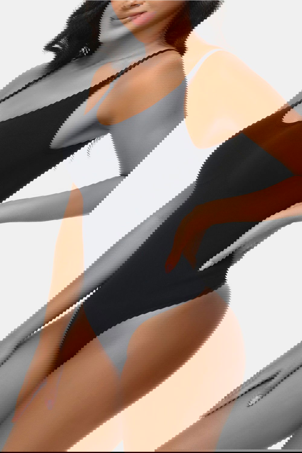 Spaghetti Strap Tummy Control Bodysuit - ShopEbonyMonique