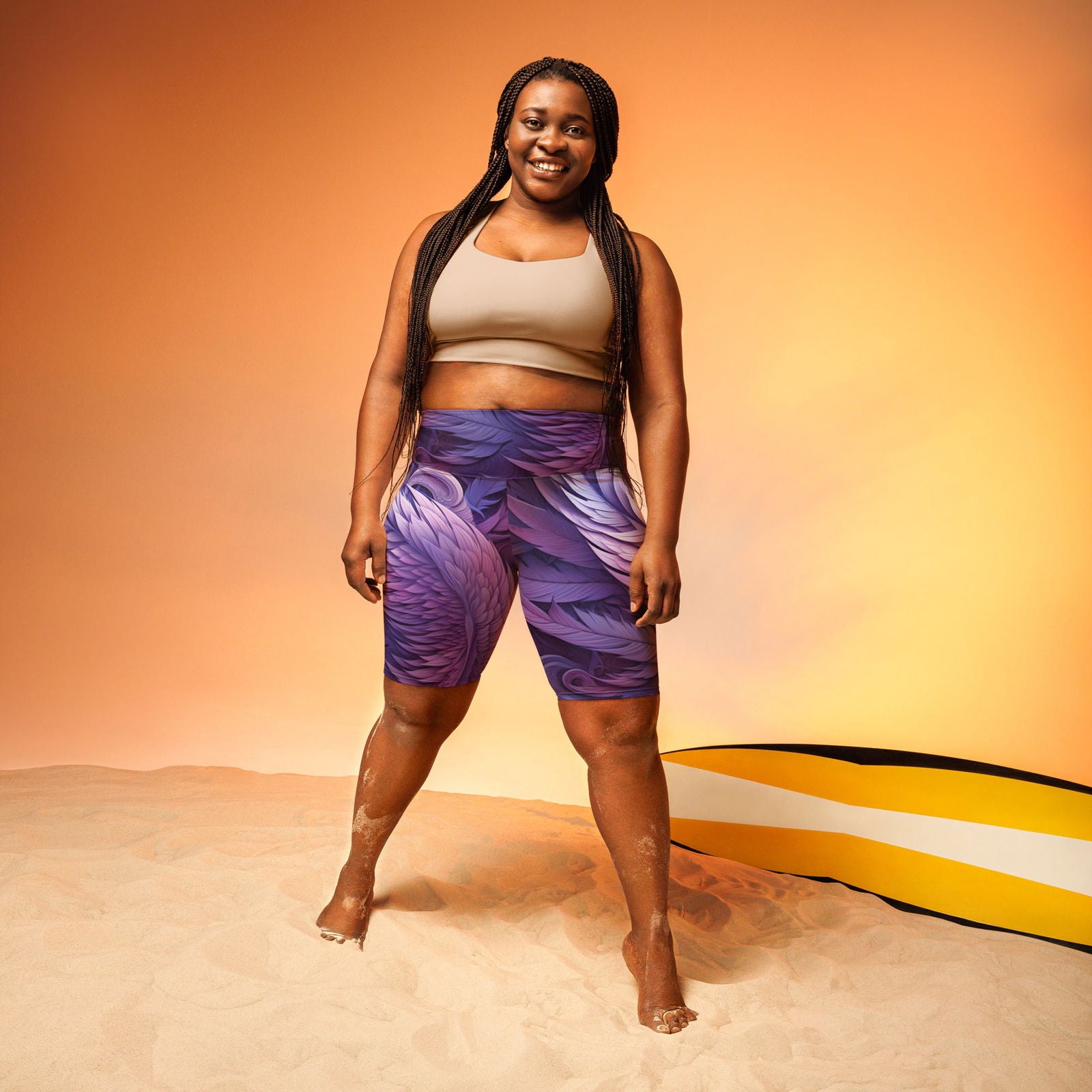 Swan Biker Shorts - ShopEbonyMonique