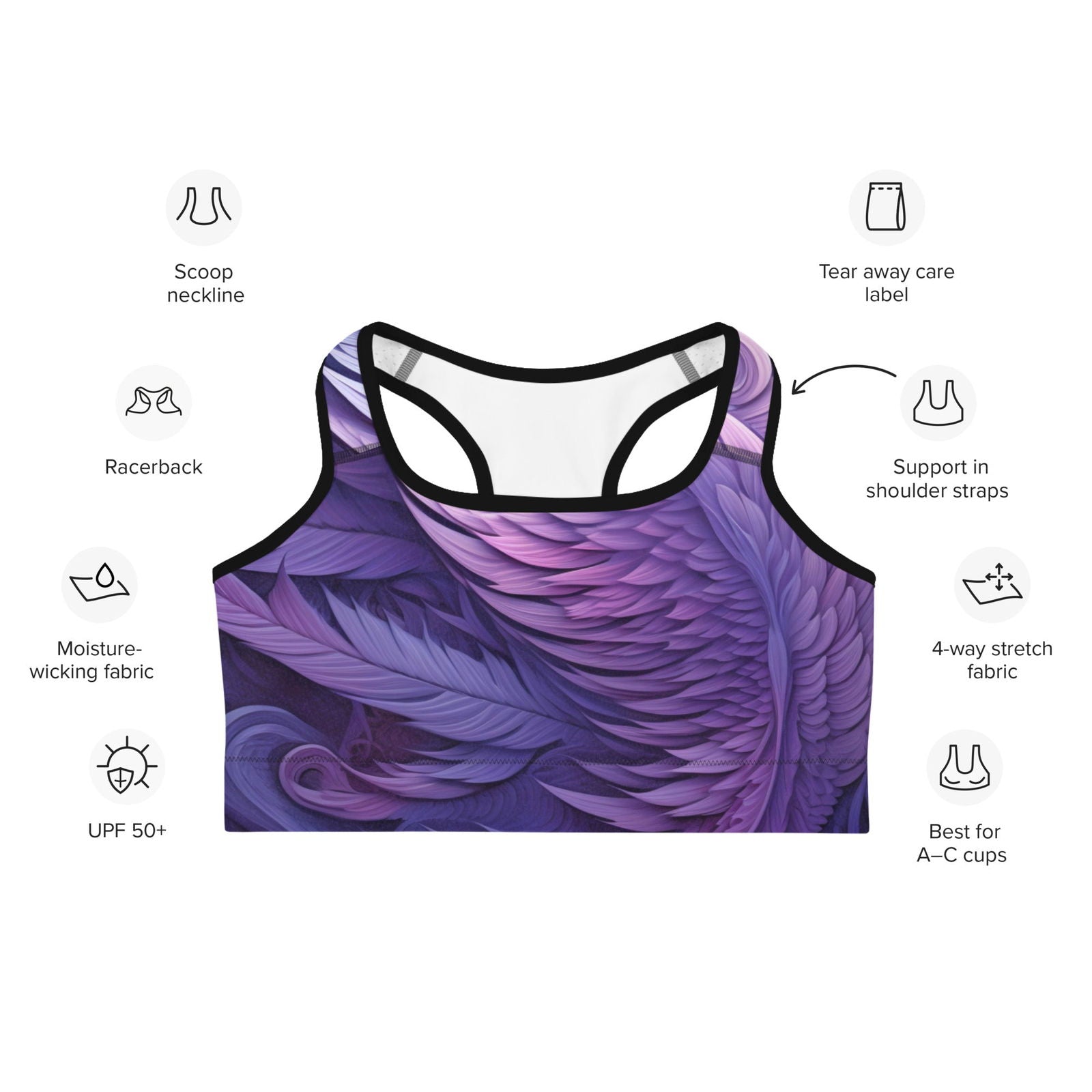 Swan Sports bra - ShopEbonyMonique