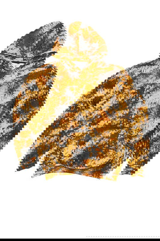 TYE DYE SLEEVE TOGGLE HOODIE AND SWEAT SET - ShopEbonyMonique