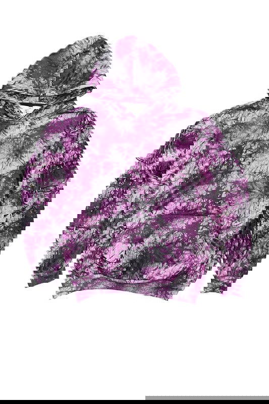 TYE DYE SLEEVE TOGGLE HOODIE AND SWEAT SET - ShopEbonyMonique