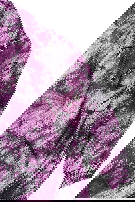 TYE DYE SLEEVE TOGGLE HOODIE AND SWEAT SET - ShopEbonyMonique