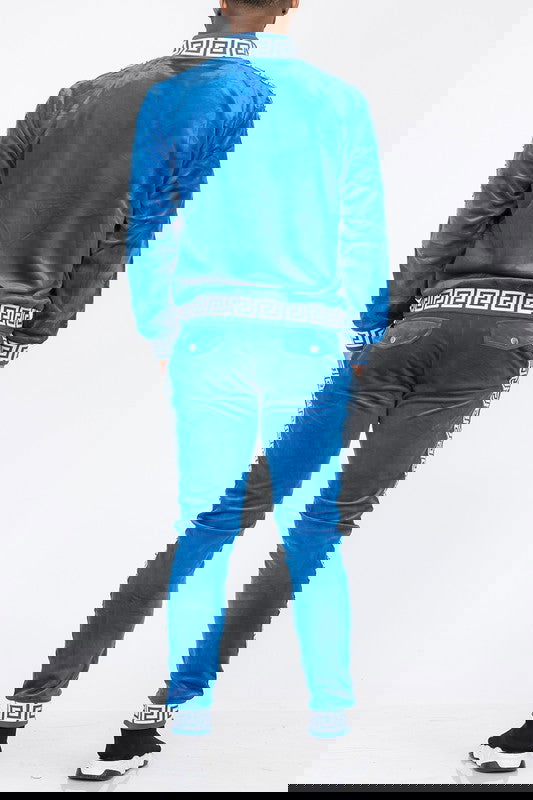 Track Set Velour Status Print Suit - ShopEbonyMonique