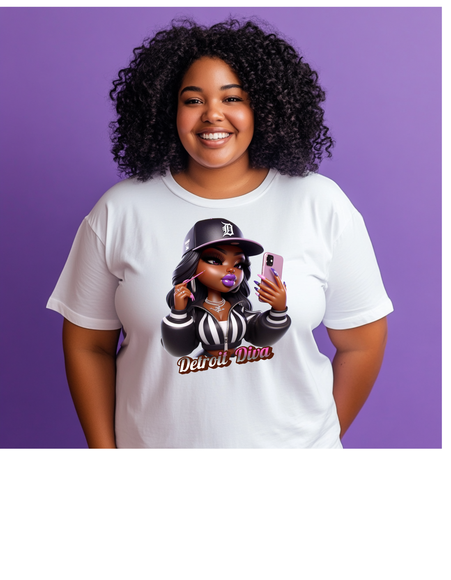 Detroit Diva Graphic Women's Boyfriend Tee
